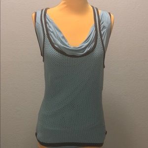 2-piece Set Blouse and Knitted Tank Top US L & XL